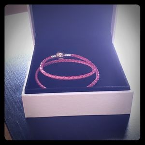 Pandora Leather Bracelet 14"
